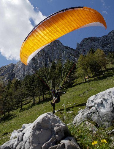 Decollo in parapendio dal Dolada